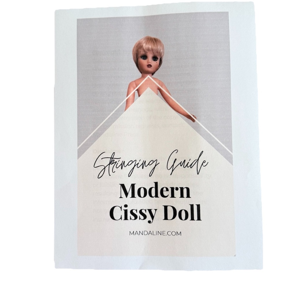 Modern Cissy Doll Restringing Guide 15 Page Loose Packet Full Color Instructions